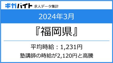 2024年3月の福岡県の求人データ集計